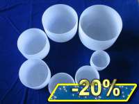  Komplet 7 mis krysztaowych na czakry (wielkoci od 14″ do 8″) skala naturalna 432Hz